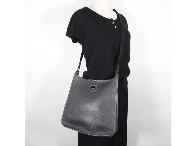 Hermès Borsa a Spalla Vespa 28 HERMES Marrone Nero - vista 10