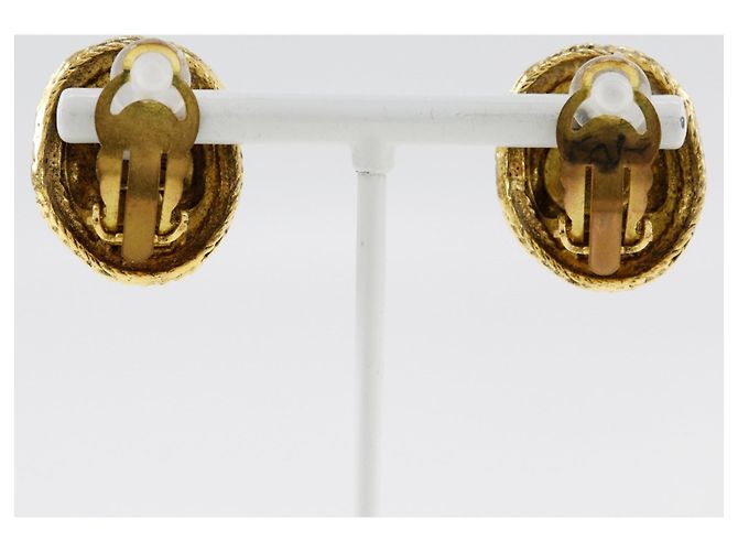Orecchini a clip placcati in oro Chanel Coco Mark D'oro - vista 3