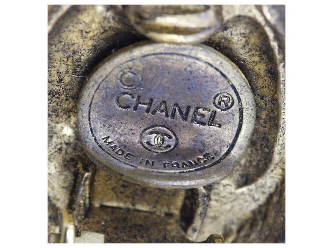 Orecchini a clip placcati in oro Chanel Coco Mark D'oro - vista 6