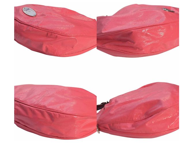 Borsa hobo Mulberry Mitzy in pelle verniciata rosa - vista 4