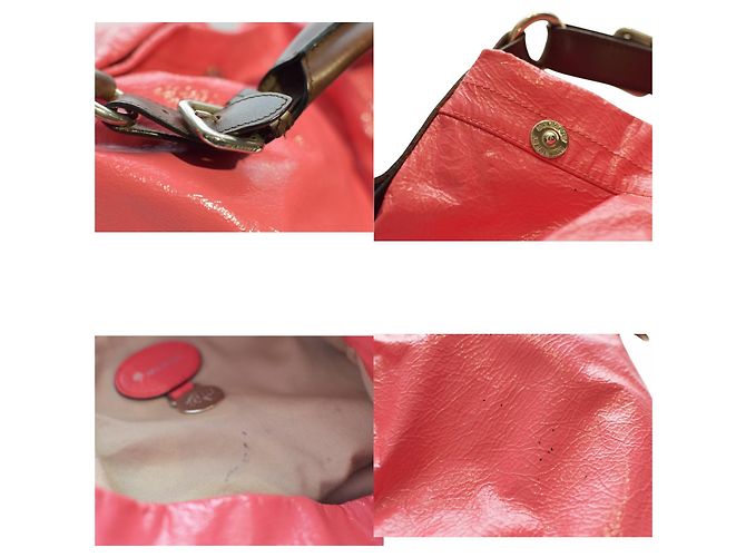 Borsa hobo Mulberry Mitzy in pelle verniciata rosa - vista 6