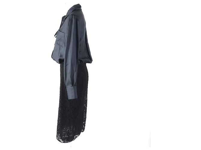 Valentino Seidenrayonkleid schwarz 44 Damen - Ansicht 3