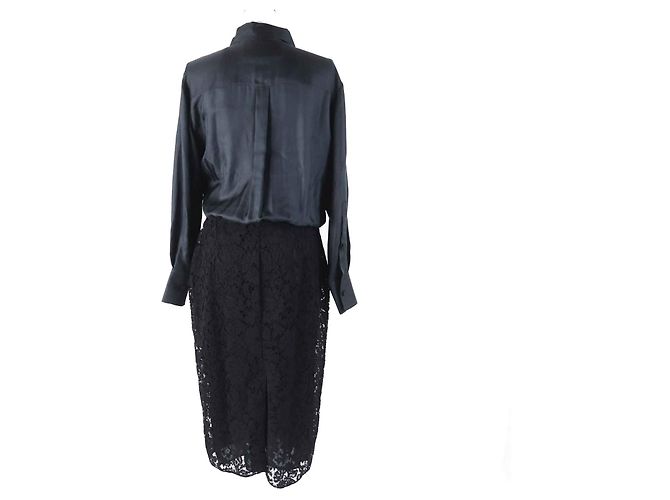Valentino Seidenrayonkleid schwarz 44 Damen - Ansicht 4