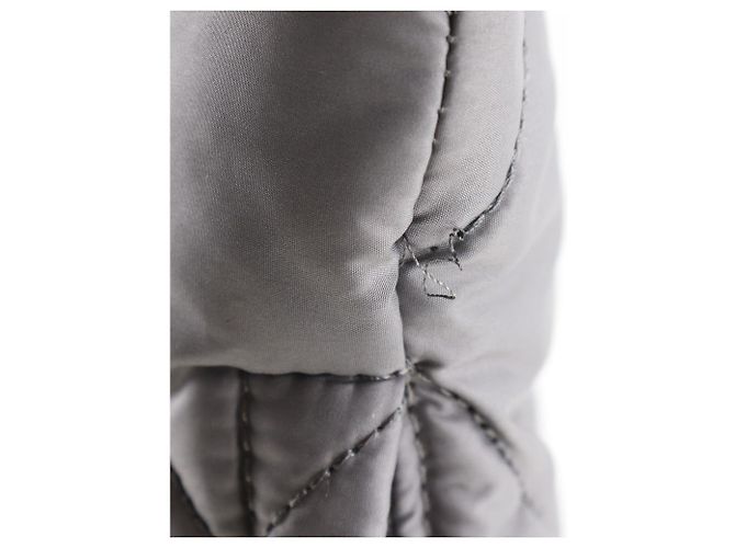 Autre Marque Folli Follie gesteppte Nylon-Tote Tasche grau - Ansicht 11