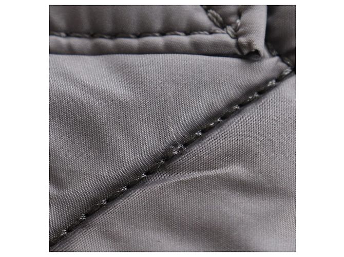 Autre Marque Folli Follie gesteppte Nylon-Tote Tasche grau - Ansicht 12