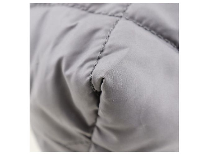 Autre Marque Folli Follie gesteppte Nylon-Tote Tasche grau - Ansicht 4