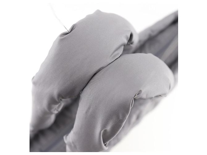 Autre Marque Folli Follie gesteppte Nylon-Tote Tasche grau - Ansicht 5
