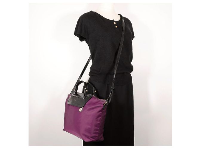 Borsa a spalla 2WAY in nylon Furla viola Porpora - vista 13