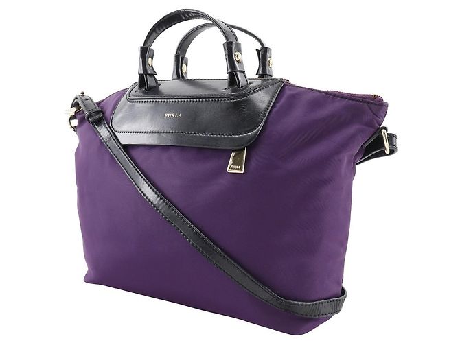 Borsa a spalla 2WAY in nylon Furla viola Porpora - vista 2