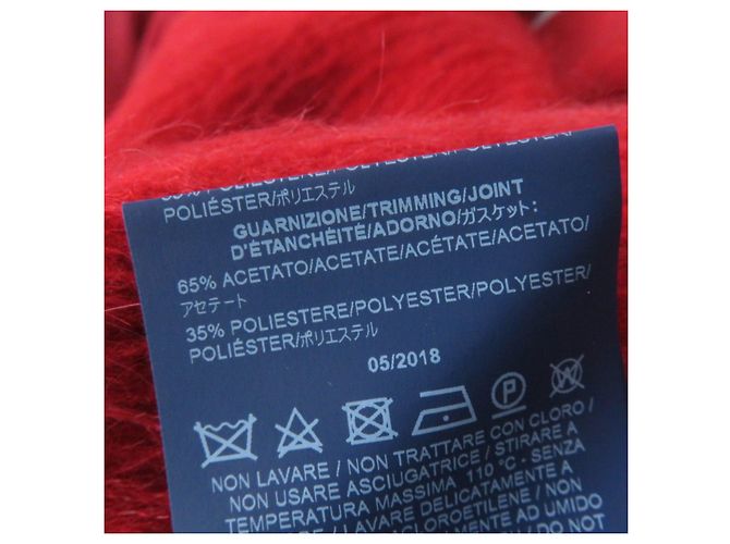 Autre Marque Abrigo rojo de cuello alto para mujer Herno Roja - vista 10