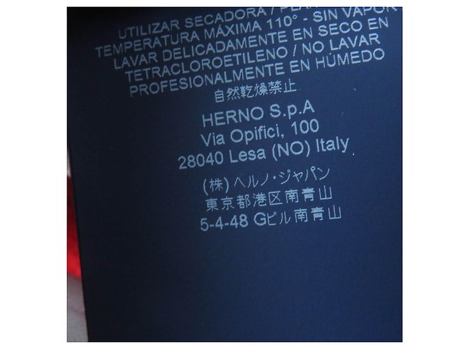 Autre Marque Abrigo rojo de cuello alto para mujer Herno Roja - vista 11
