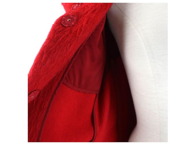 Autre Marque Abrigo rojo de cuello alto para mujer Herno Roja - vista 5