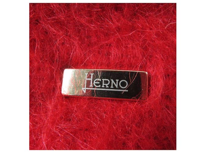 Autre Marque Abrigo rojo de cuello alto para mujer Herno Roja - vista 7