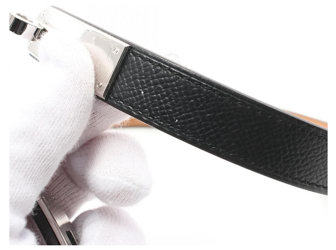 Hermès Hermes Kelly Belt Vaux Epson Black - view 6