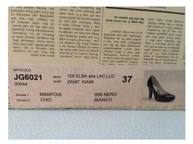 Décolleté John Galliano Minipoin Chic in pelle nera numero 37 - vista 5