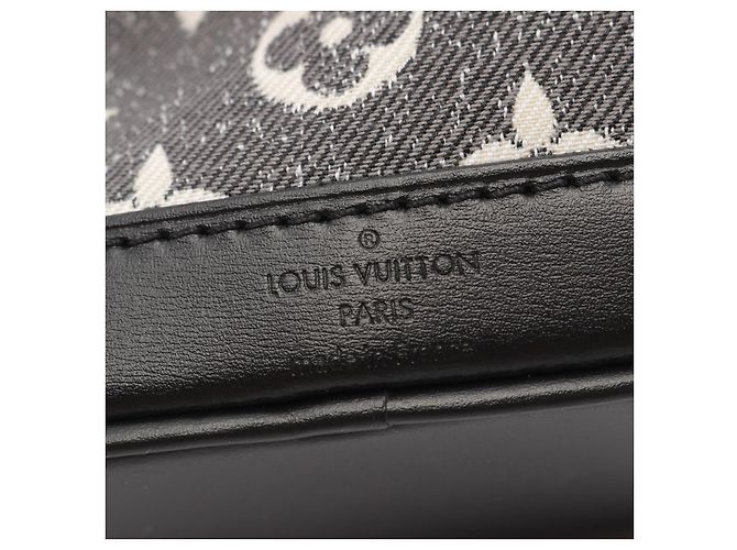 Louis Vuitton Nano Noe Denim Leather Handbag M46449 Grey - view 4