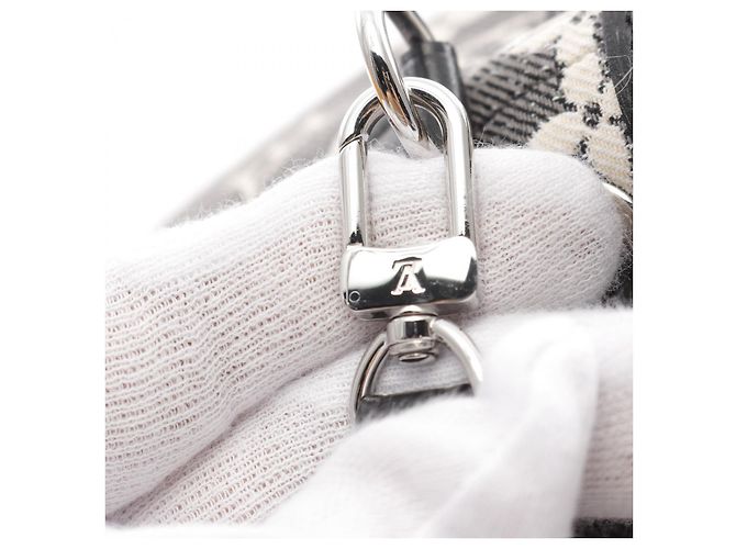 Louis Vuitton Nano Noe Denim Leather Handbag M46449 Grey - view 5