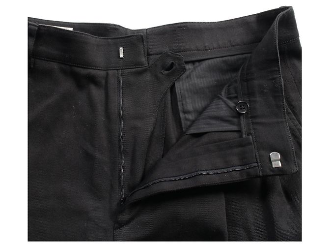 Pantalones de algodón Hermès Negro - vista 7