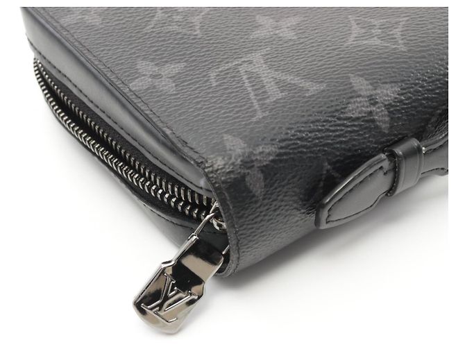 Louis Vuitton Zippy XL Wallet Monogram Eclipse M61698 Black - view 9