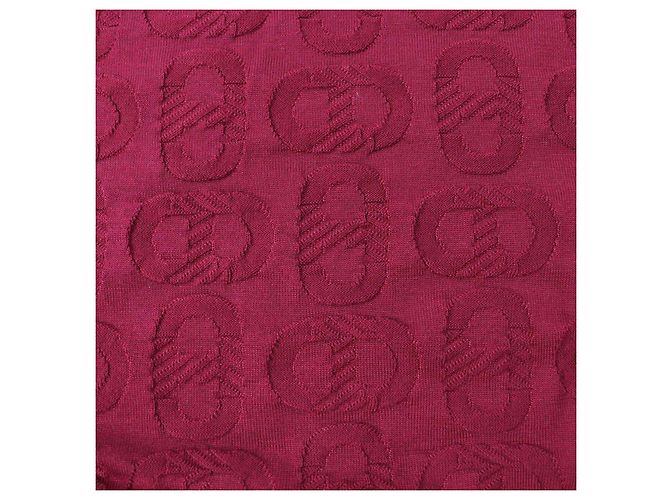Hermès Chaqueta de punto de seda y algodón Hermes para mujeres Burdeos - vista 5