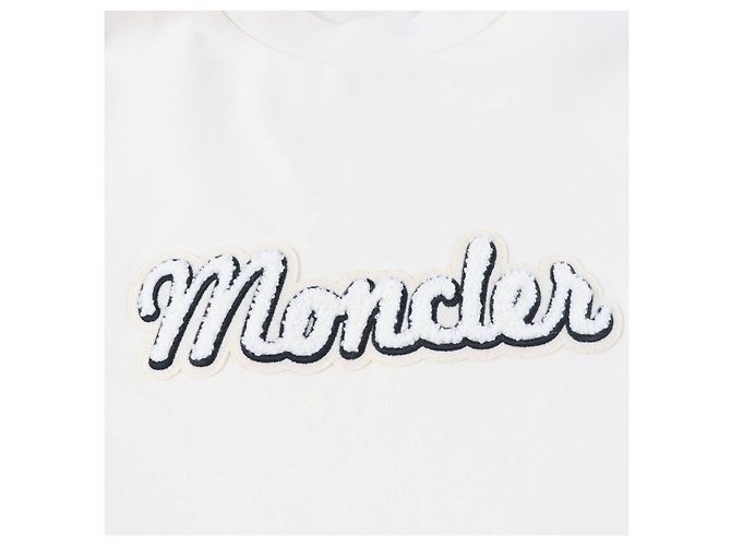 Moncler FELPA Oversized Sweatshirt Elfenbein S Roh - Ansicht 5