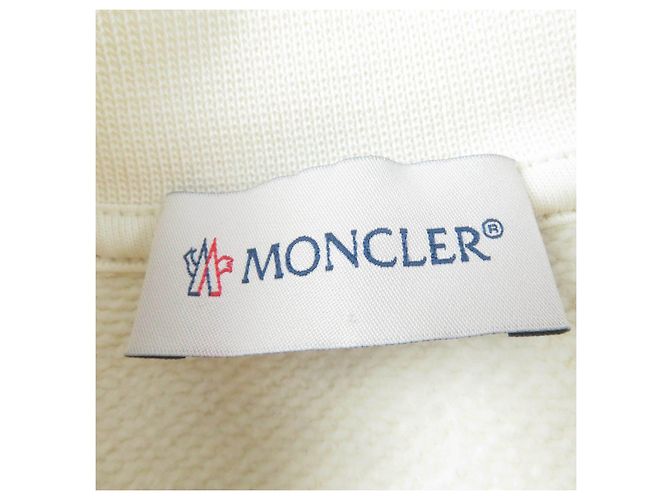 Moncler FELPA Oversized Sweatshirt Elfenbein S Roh - Ansicht 6