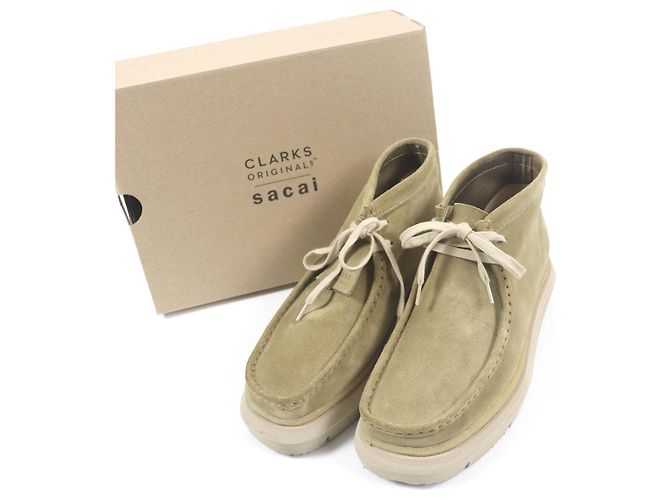 Autre Marque Bottes en suède sacai Clarks Hybrid Wallabee 6.5 Beige - vue 2