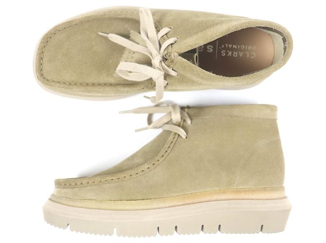 Autre Marque Bottes en suède sacai Clarks Hybrid Wallabee 6.5 Beige - vue 4