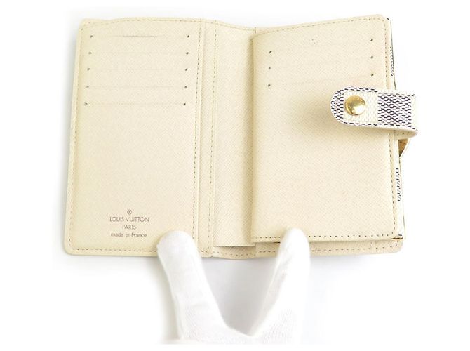 Billetera bi-fold Damier Azur Louis Vuitton Crudo - vista 3