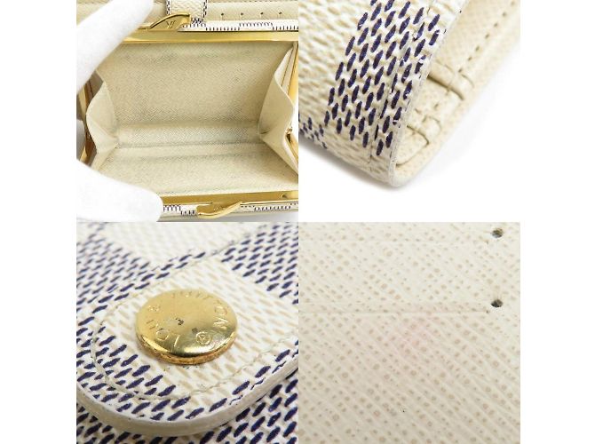 Billetera bi-fold Damier Azur Louis Vuitton Crudo - vista 4