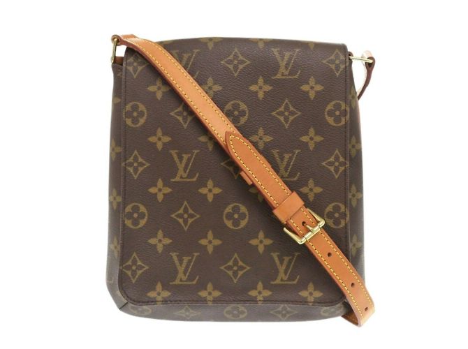 Borsa a Spalla Louis Vuitton Monogram Musette Salsa Marrone - vista 2