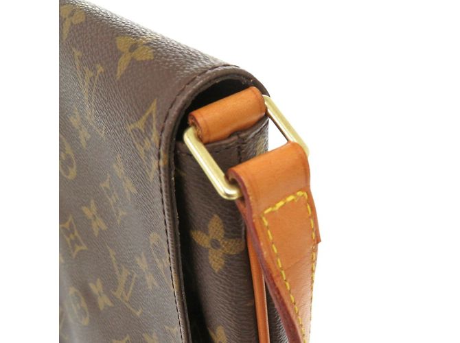Borsa a Spalla Louis Vuitton Monogram Musette Salsa Marrone - vista 6