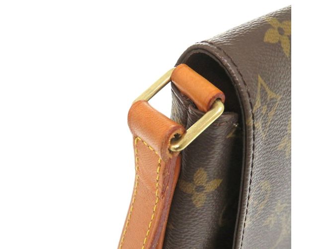 Borsa a Spalla Louis Vuitton Monogram Musette Salsa Marrone - vista 7
