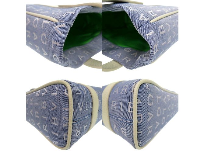 Bulgari Borsa Tote Bvlgari Mania Blu Crudo - vista 8