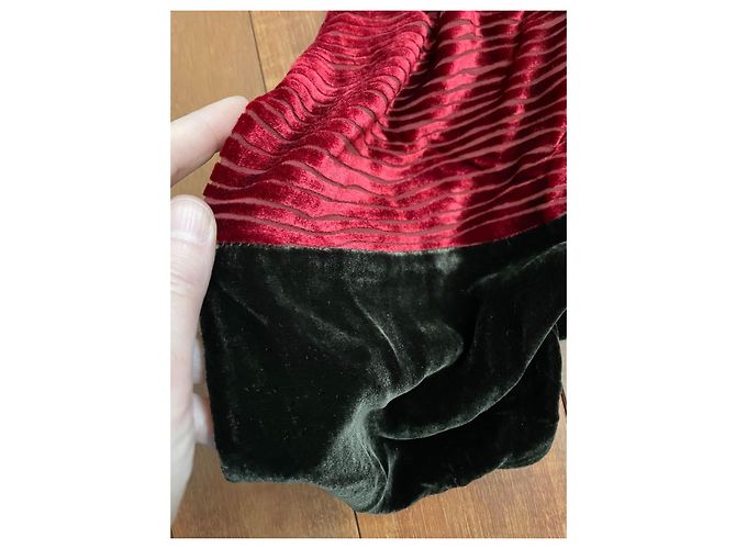 Autre Marque Codello Terciopelo 140 x 25 Roja Verde oscuro - vista 2
