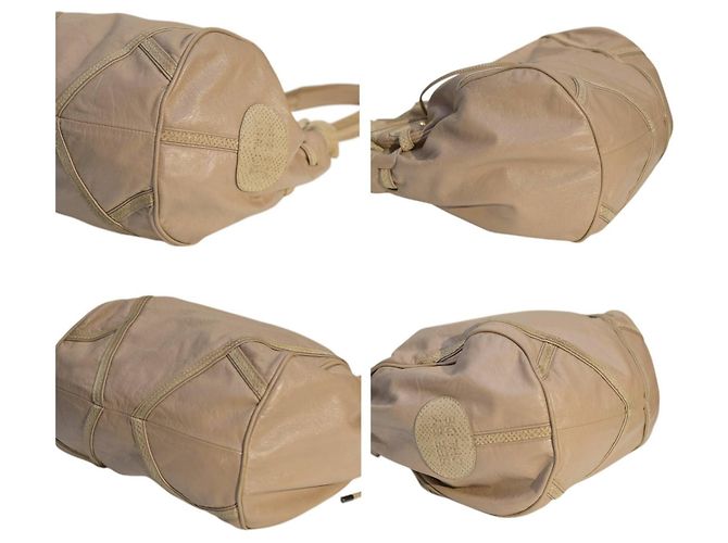 Bolsa hobo See by Chloé em couro e camurça bege - vista 4