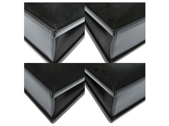 Borsa Loewe Anagram in suede/pelle nera Nero - vista 4