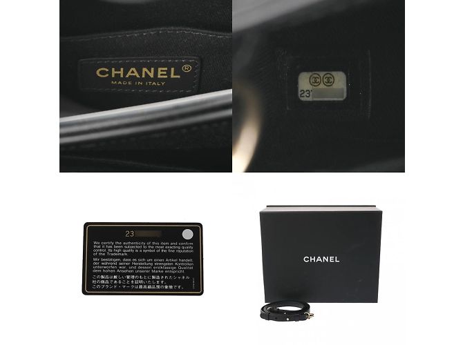 Borsa a mano Chanel Neo Executive Tote Nero Blu navy - vista 13