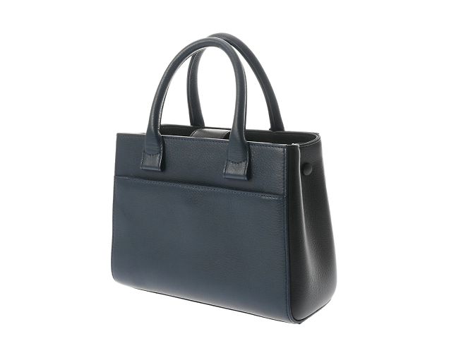 Borsa a mano Chanel Neo Executive Tote Nero Blu navy - vista 3