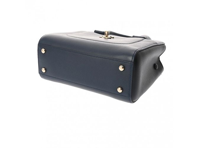 Borsa a mano Chanel Neo Executive Tote Nero Blu navy - vista 7