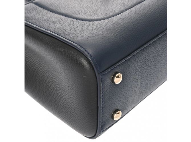 Borsa a mano Chanel Neo Executive Tote Nero Blu navy - vista 8