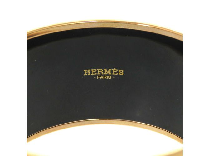 Bracciale cloisonné verde e bianco di Hermès - vista 4