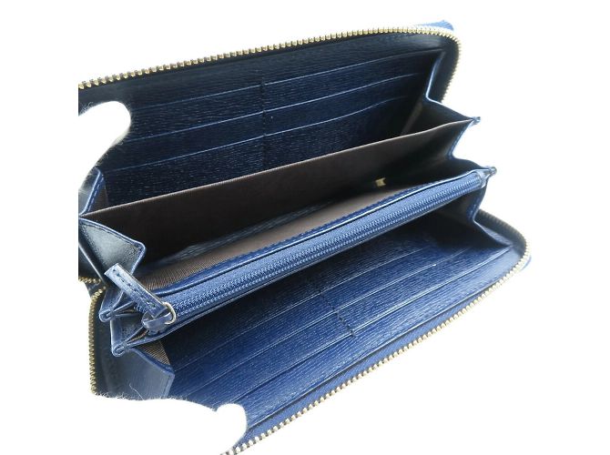 Gucci Heart Leder Langbörse Schwarz Rot Marineblau - Ansicht 4