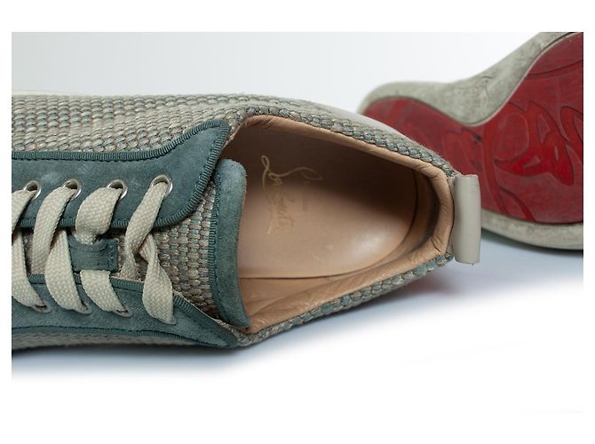 Christian Louboutin, scarpe Rantulow in blu - vista 9
