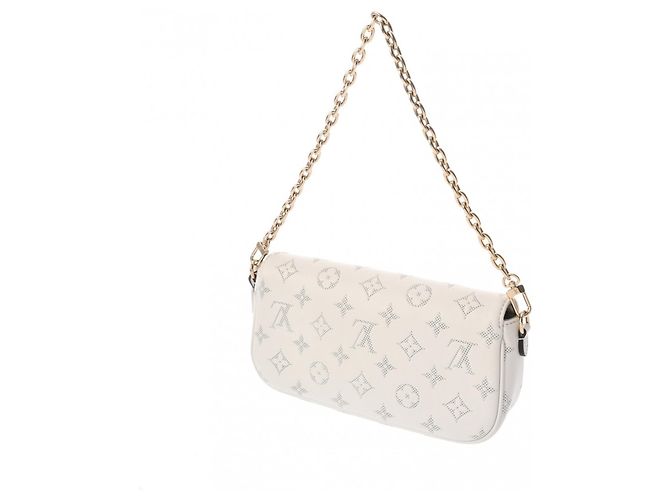 Portafoglio Louis Vuitton Monogram con catena Ivy Bianca Bianco - vista 3