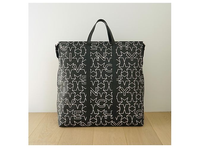 Givenchy Weekender Tasche Sternenprint schwarz weiß Leder - Ansicht 4