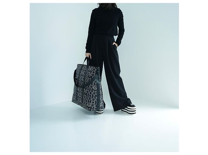 Givenchy Weekender Tasche Sternenprint schwarz weiß Leder - Ansicht 5