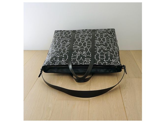 Givenchy Weekender Tasche Sternenprint schwarz weiß Leder - Ansicht 6