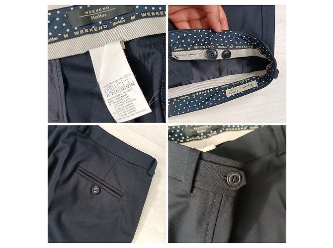 Max Mara tailleur pantalone blu scuro - vista 10