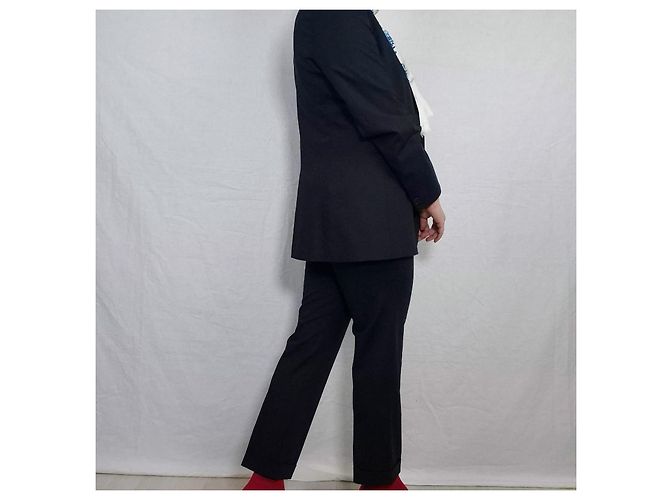 Max Mara tailleur pantalone blu scuro - vista 6